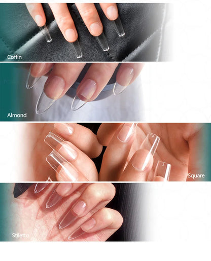Nailpop 20g Soft Fake Nail Tips Gel Glue Polish Soak Off UV LED Nail Art Gel Short False Nail Extension Function Adhesive Gel