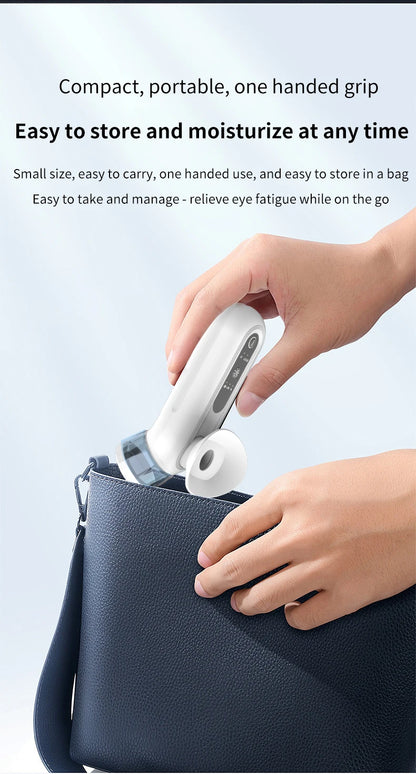 Electric Eye Massager with Nano Steam Hot Compress  and Moisturizing Spray Eye Massage Device for Eye Fatigue Relief and Care