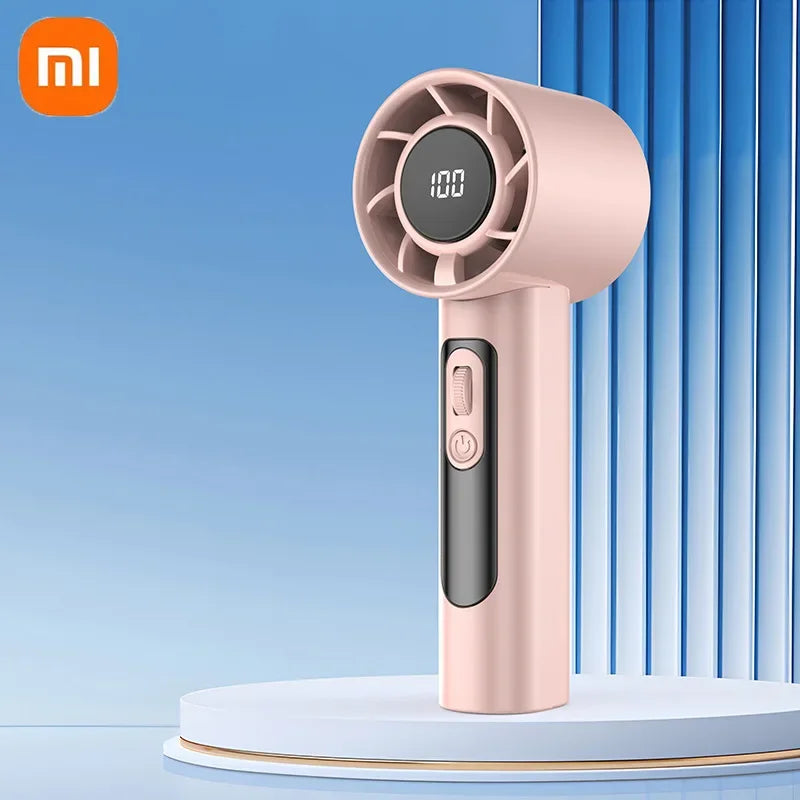 Xiaomi 2026 Handheld Turbo Fan R2 With Led Display And 100 Gears Wind Speed Usb Charging Small Wind Cannon High Speed