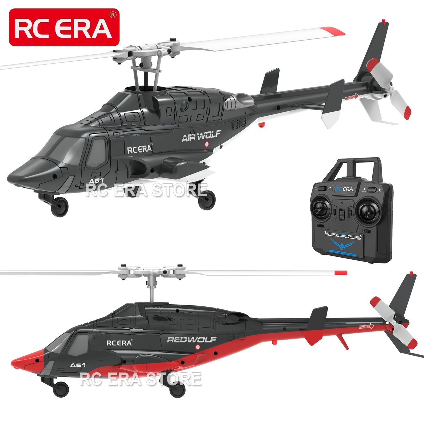 RC ERA C138 BELL 206 Jet Ranger 6-axis Gyro Stabilized Altitude Hold 4ch RC Helicopter Aircraft Hobby for Adults -RTF
