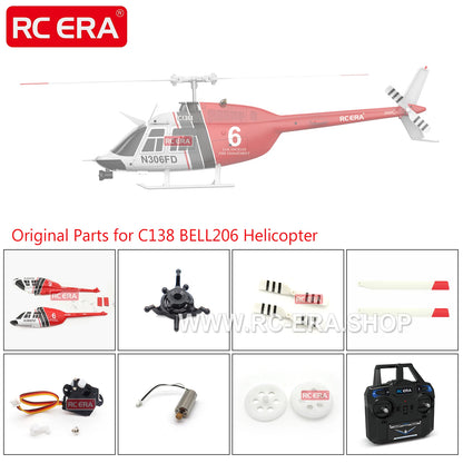 RC ERA C138 BELL 206 Jet Ranger 6-axis Gyro Stabilized Altitude Hold 4ch RC Helicopter Aircraft Hobby for Adults -RTF