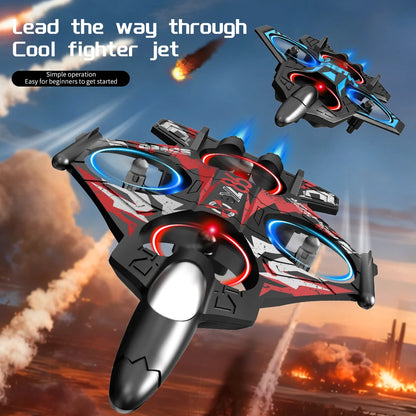 YL86 RC Plane with Camera Helicopter Three speed switching Aircraft Rolling at 360 ° Hover at Fixed Height RC Fighter Drone Toys