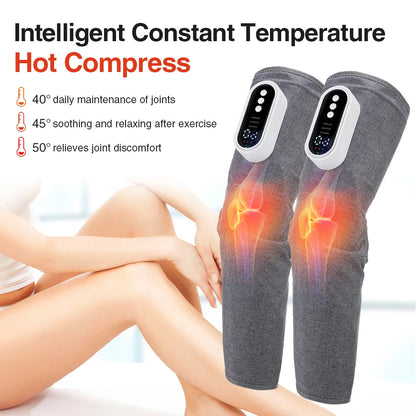 Electric Leg Massager Thigh Calf Air Compression Massager 3 Modes 360° All-Round Wrap Massage Leg Muscle Improve Calf Edema