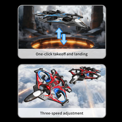 YL86 RC Plane with Camera Helicopter Three speed switching Aircraft Rolling at 360 ° Hover at Fixed Height RC Fighter Drone Toys