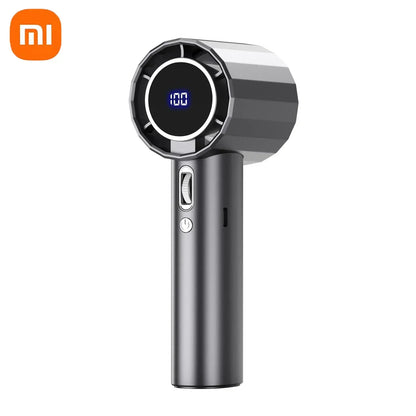 Xiaomi 2026 Handheld Turbo Fan R2 With Led Display And 100 Gears Wind Speed Usb Charging Small Wind Cannon High Speed