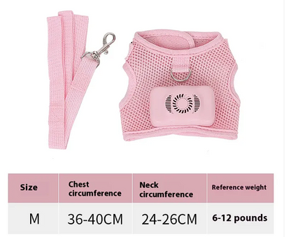 Pets Dog Vest Chest Strap Harness Air Conditioner Cooling And Breathable With Air Conditioner Pet Products