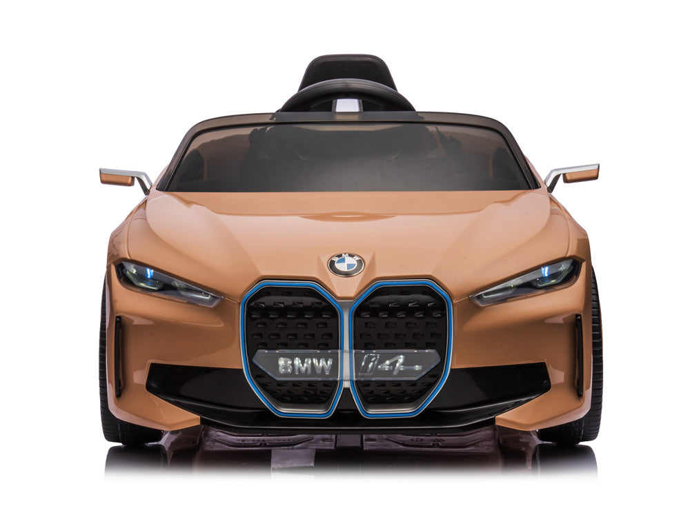 Bmw I4, Electric Children's Car, 12V, Leather Seat, Music Module And More!