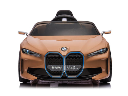 Bmw I4, Electric Children's Car, 12V, Leather Seat, Music Module And More!