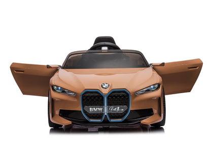 Bmw I4, Electric Children's Car, 12V, Leather Seat, Music Module And More!
