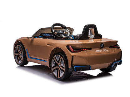 Bmw I4, Electric Children's Car, 12V, Leather Seat, Music Module And More!