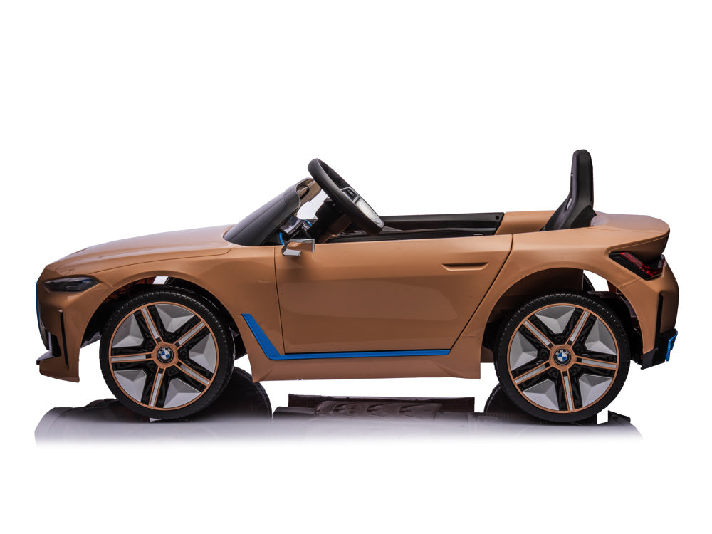 Bmw I4, Electric Children's Car, 12V, Leather Seat, Music Module And More!