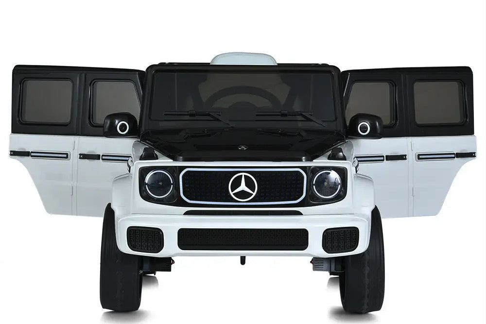 Mercedes Benz Eqg, 12 Volt Electric Children's Car With Rubber Tires, Leather Seat And More!