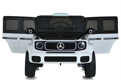 Mercedes Benz Eqg, 12 Volt Electric Children's Car With Rubber Tires, Leather Seat And More!