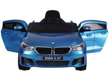 Bmw 6 Gt, Leather Seat, Rubber Tires, Children's Battery Car!